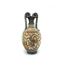Greek Pottery Minoan Amphora Octopus and Bull leaping - knossos shop